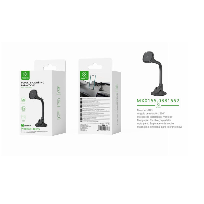 Car telephone holder with magnetic holder 4N40 3200gs, black color - MX0155