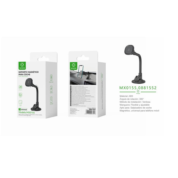 Car telephone holder with magnetic holder 4N40 3200gs, black color - MX0155