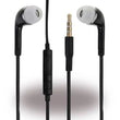 Wired 3.5mm In-Ear Headphones with Microphone, 1.2m Cable, Black