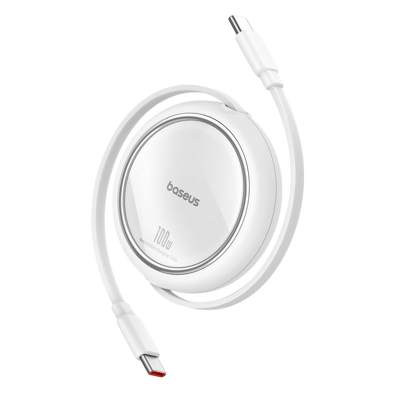Baseus Free2Draw Mini USB-C Retractable Cable - USB-C 100W 1m - White