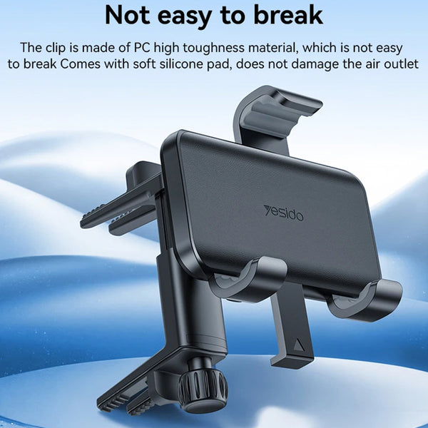 Car Holder Compatible with Round Air Outlets, 4.8-7.0 Inch Phones