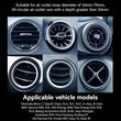 Car Holder Compatible with Round Air Outlets, 4.8-7.0 Inch Phones
