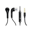 Wired 3.5mm In-Ear Headphones with Microphone, 1.2m Cable, Black