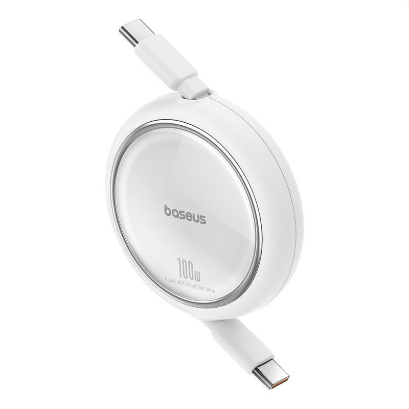 Baseus Free2Draw Mini USB-C Retractable Cable - USB-C 100W 1m - White
