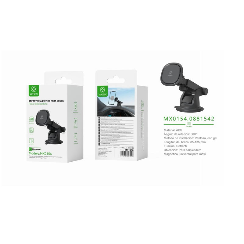 Car telephone holder with magnetic holder 4N40 3200gs (black) - MX0154