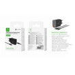 45 W UE QC+PD GaN wall charger with DC cable (black) - MX0092 NE