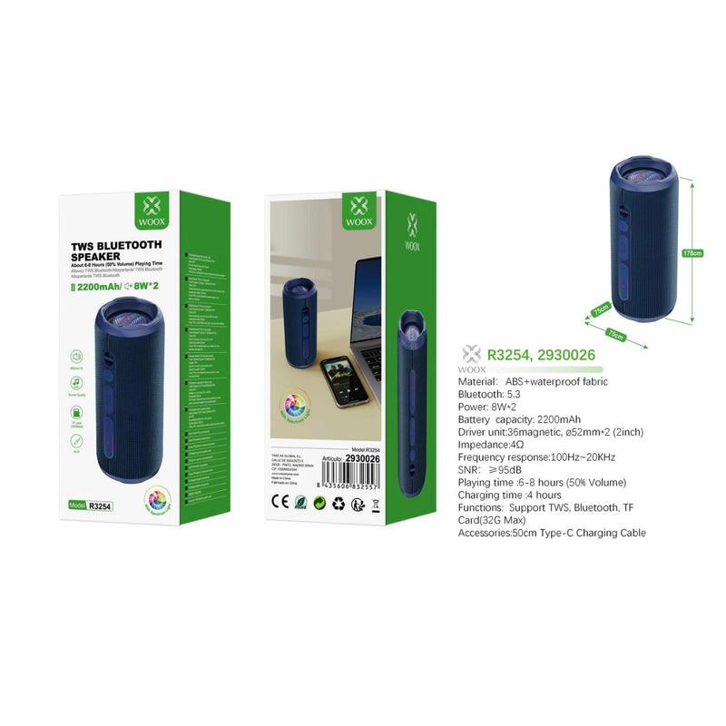 Bluetooth Speakerphone v5. 3 JL7016C 2200 mAh 8W 2 Dark Blue - R3254 AZ