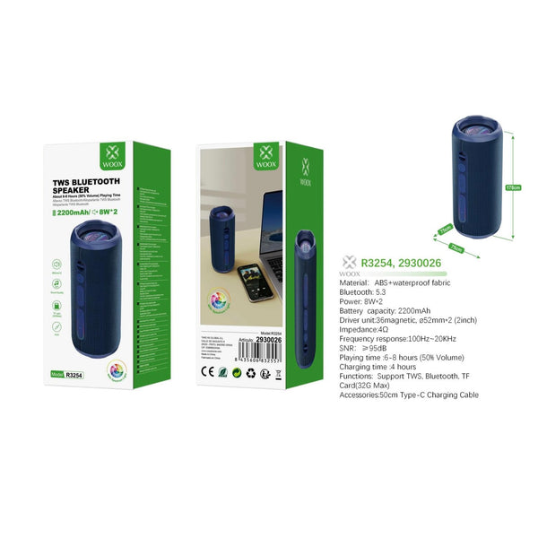 Bluetooth Speakerphone v5. 3 JL7016C 2200 mAh 8W 2 Dark Blue - R3254 AZ
