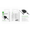 20 W GaN PD ¨2 single EU wall charger with C-Lightning cable (black) - MX0078 NE