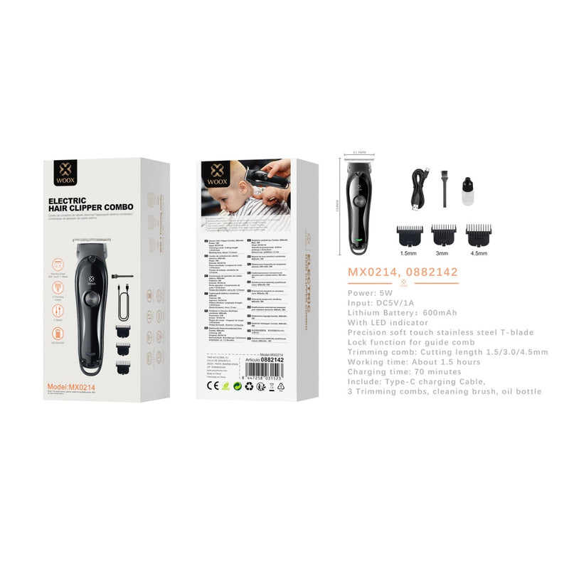 Electric shaver 600 mAh, Type-C charging, black - MX0214