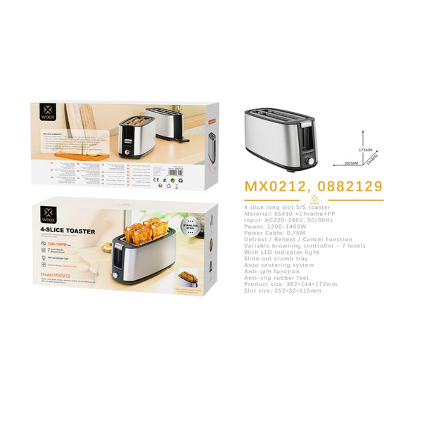 Pan making machine 1200-1400W 4 rows wide groove gun - MX0212