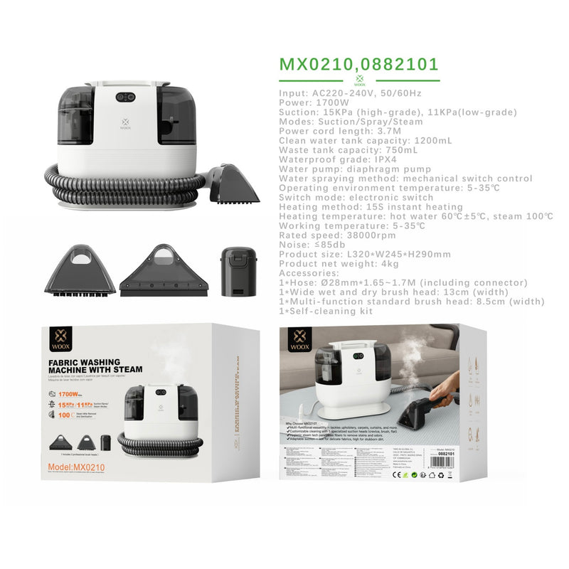 Screen washer, water capacity: 1250 ml (clean) / 750 ml (waste), - MX0210